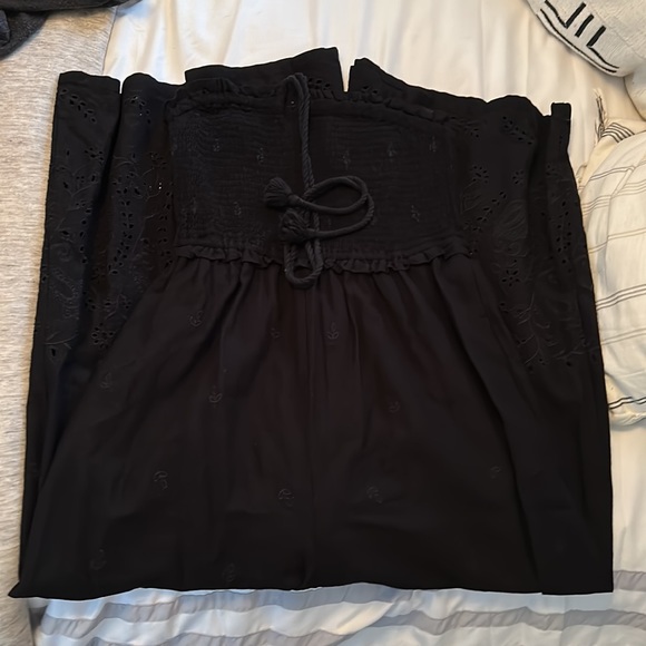 By Anthropologie strapless eyelet jumpsuit - Picture 4 of 4